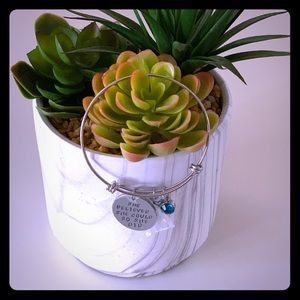 Brand New Sterling Silver Inspirational Bracelet